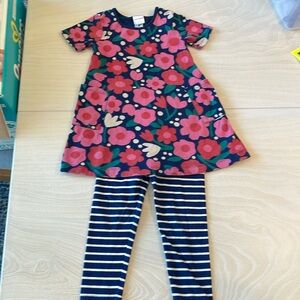 Hanna Andersson size 3T dress and legging set